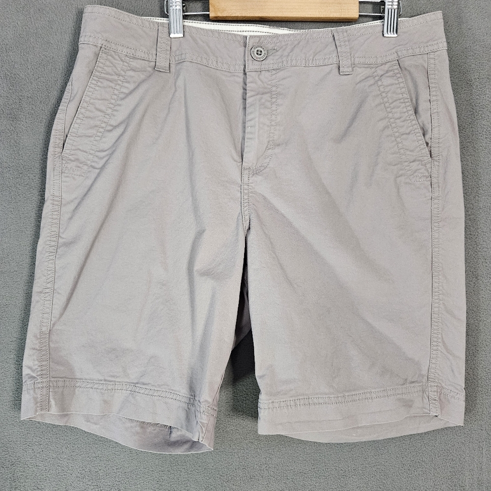 Natural Reflections Womens 12 Bermuda Khaki Shorts Tan Outdoors Khaki Granola